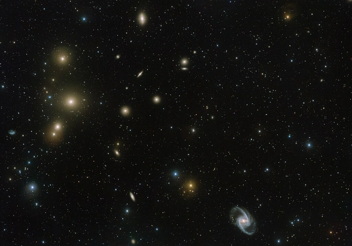 fornax cluster of galaxies,ngc 1365 in the fornax cluster