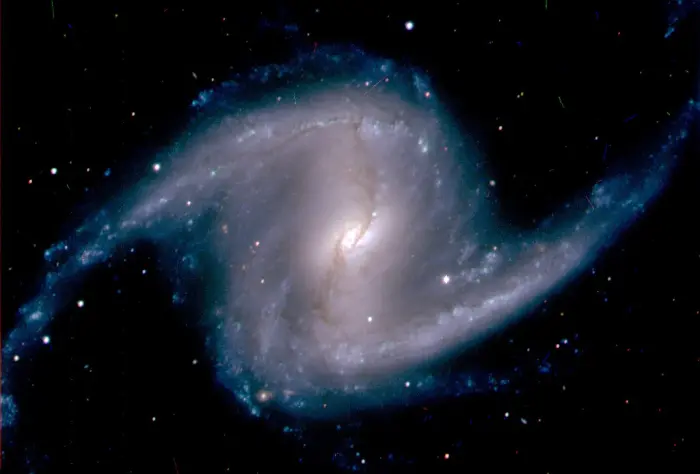 great barred spiral galaxy decam