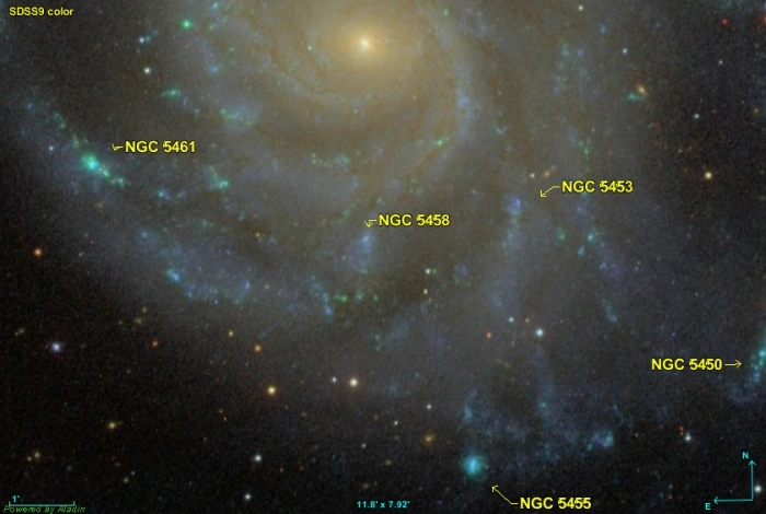 pinwheel galaxy star forming regions