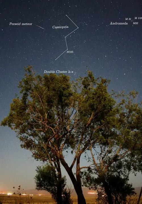 perseid in cassiopeia