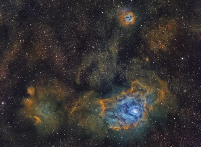 lagoon and trifid nebulae