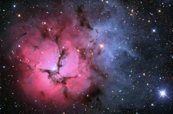 trifid nebula,messier 20,m20 nebula