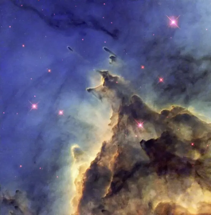 monkey head nebula hubble,ngc 2174 hubble space telescope