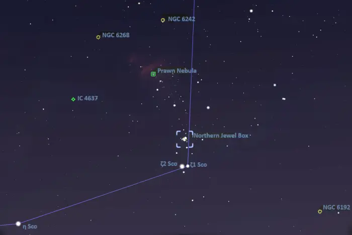 how to find ngc 6231,where is ngc 6231 in the sky