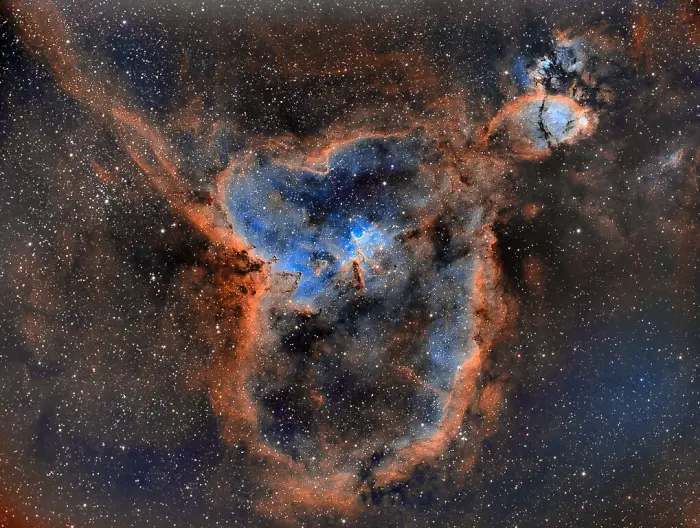 heart nebula,fish head nebula