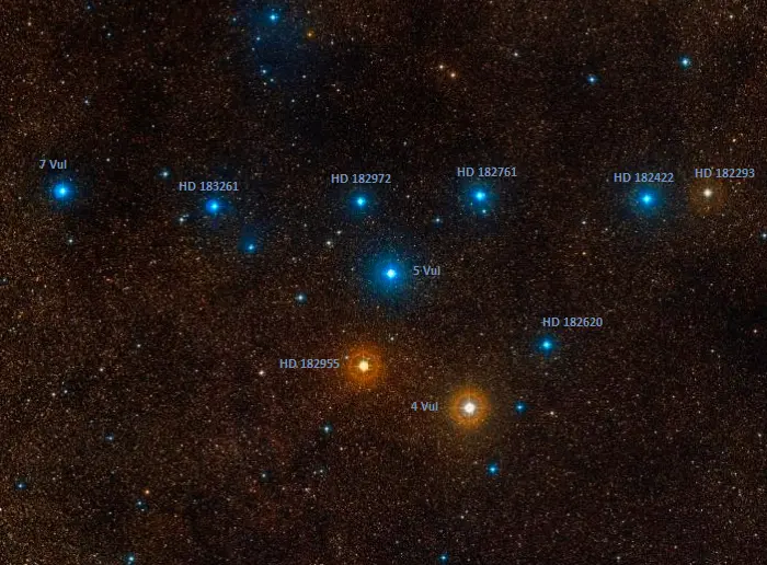 coathanger asterism,brocchi's cluster stars