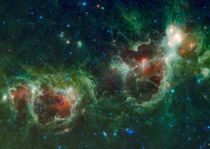 heart nebula,soul nebula,fish head nebula