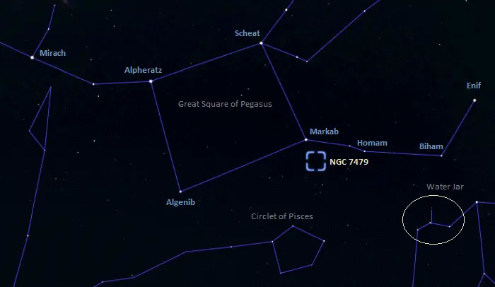 ngc 7479 location,how to find the superman galaxy,where is the propeller galaxy in the sky