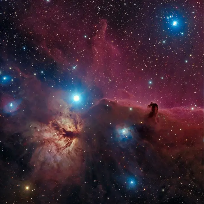 alnitak,flame nebula,horsehead nebula,ic 434