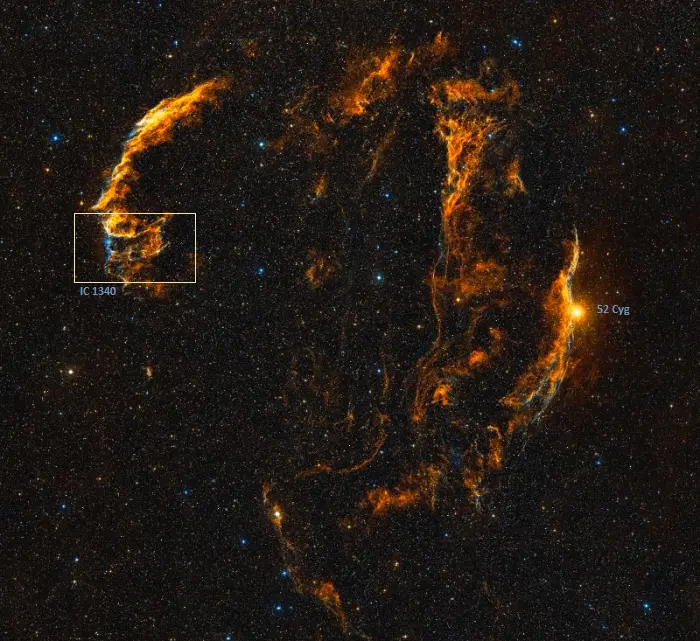 bat nebula in the veil nebula