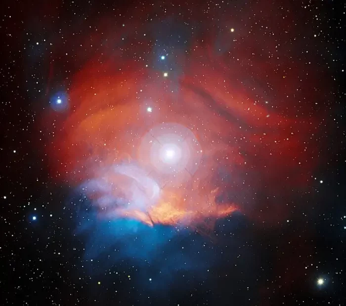 strawberry nebula,sh2-263,vdB 38,emission and reflection nebula