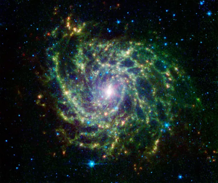 hidden galaxy spitzer space telescope